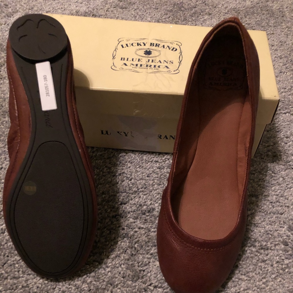 Lucky brand brown flats